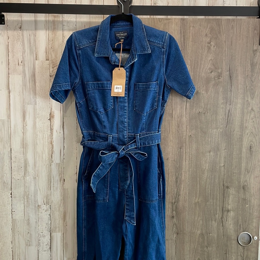 Lucky Brand Indigo Stretch Denim Jumpsuit ✨